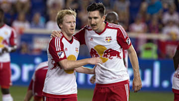 Now-retired MLS midfielders Dax McCarty, left, and Sacha Kljestan signed to play for amateur side Des Moines Menace in Wednesday's U.S. Open Cup first-round slate.;