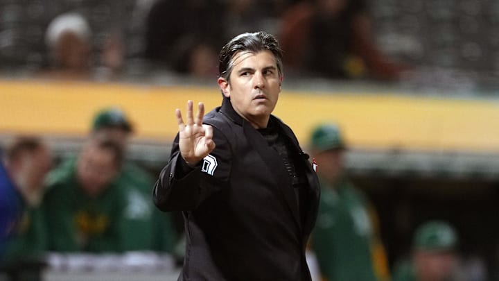 Ripperger gestures during a game. 