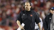 Nov 18, 2023; Madison, Wisconsin, USA;  Nebraska Cornhuskers head coach Matt Rhule walks the sidelines during the fourth quarter against the Wisconsin Badgers at Camp Randall Stadium. Mandatory Credit: Jeff Hanisch-USA TODAY Sports