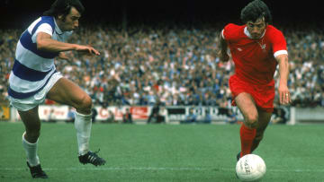 Kevin Keegan of Liverpool and Dave Clement of Queens Park Rangers