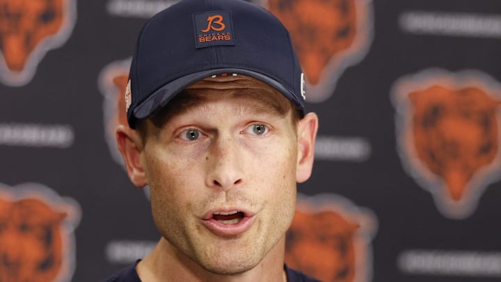Chicago Bears head coach Ben Johnson. Chicago Bears head coach Ben Johnson.