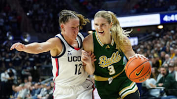 Sammie Puisis, shown here against UConn earlier this season, led USF to a 72-46 romp over Wichita State