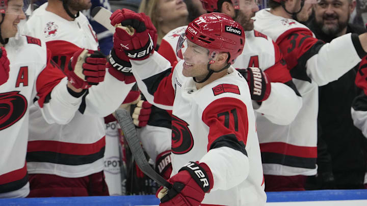 Taylor Hall and the Hurricanes are home favorites on Friday night.