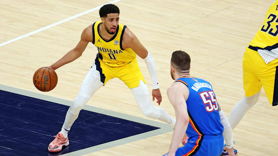 Tyrese Haliburton had his signature moment of the NBA Finals in Game 3. | Trevor Ruszkowski-Imagn Images