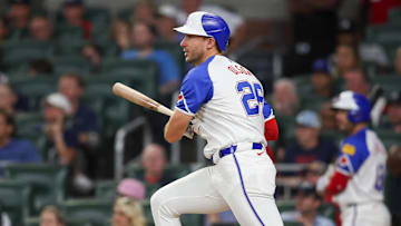 Matt Olson led the way as the Atlanta Braves throttled the Los Angeles Dodgers. Mandatory Credit: Brett Davis-Imagn Images