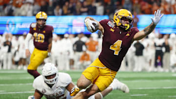 Arizona State Sun Devils running back Cam Skattebo. Mandatory Credit: Brett Davis-Imagn Images
