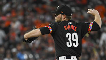 Sep 20, 2024; Baltimore, Maryland, USA;  Baltimore Orioles pitcher Corbin Burnes (39) throws a first inning pitch against the Detroit Tigers at Oriole Park at Camden Yards. Mandatory Credit: Tommy Gilligan-Imagn Images