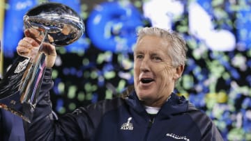 Pete Carroll with the Seattle Seahawks