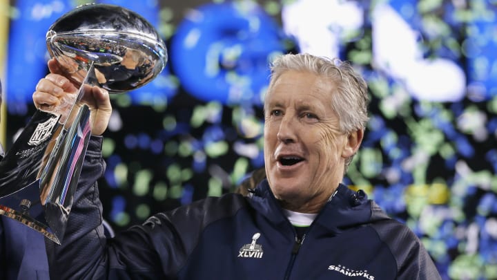 Pete Carroll with the Seattle Seahawks