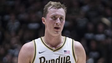 Purdue Boilermakers guard Fletcher Loyer (2) looks to a teammate