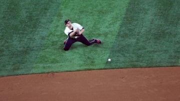 May 17, 2024; Arlington, Texas, USA; Texas Rangers shortstop Corey Seager (5) fields a ground ball
