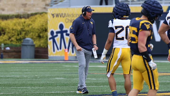 West Virginia University head coach Rich Rodriguez