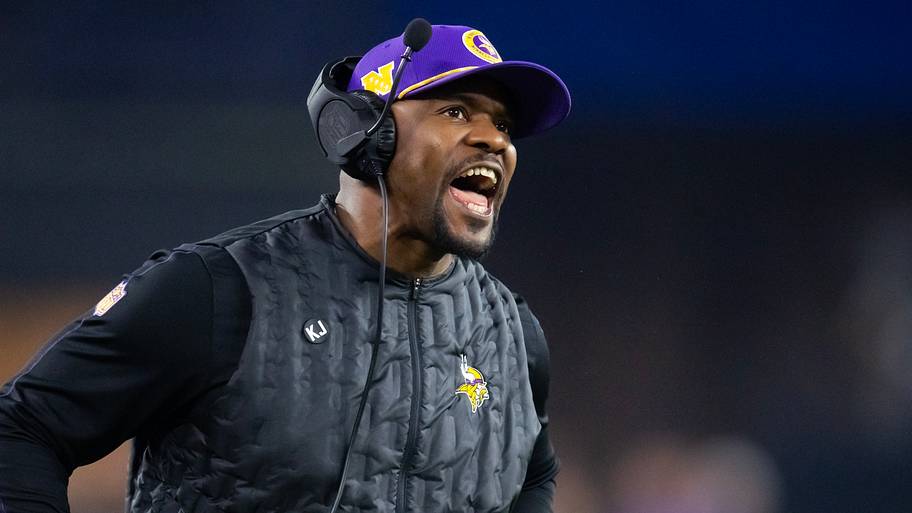 Minnesota Vikings defensive coordinator Brian Flores