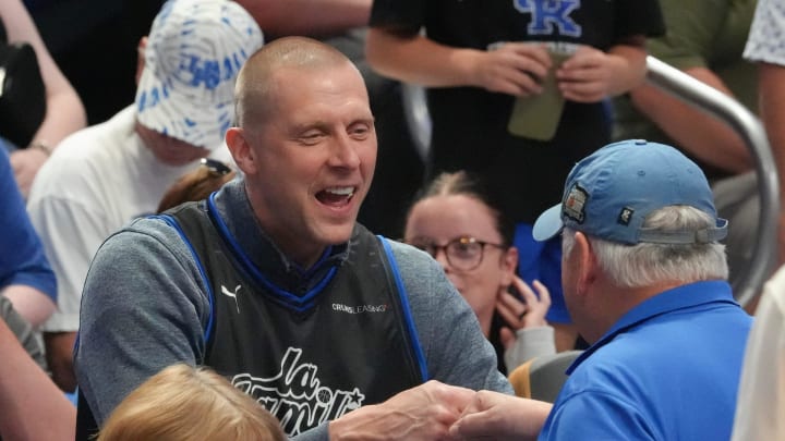 Kentucky head coach Mark Pope before the game of La Familia against Herd That in the Lexington Regional Final of the TBT.
July 23, 2024