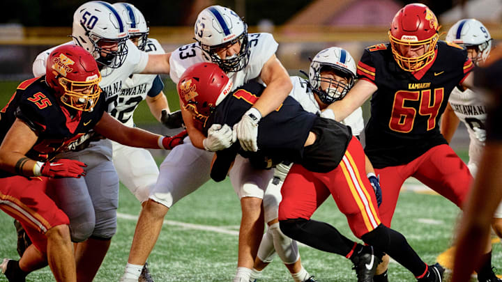 Chiawana's defense forced five first-half turnovers and held Kamiakin to 135 yards in a 44-0 victory.