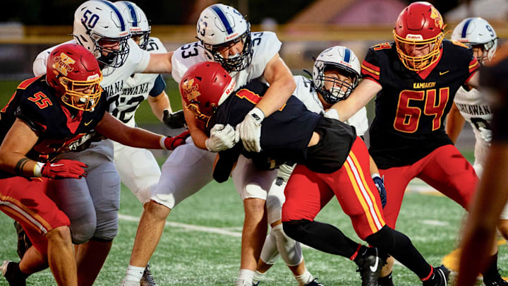 Chiawana's defense forced five first-half turnovers and held Kamiakin to 135 yards in a 44-0 victory.