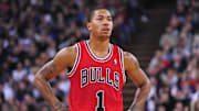 December 29, 2011; Sacramento, CA, USA; Chicago Bulls point guard Derrick Rose (1) rests between plays during the third quarter against the Sacramento Kings at Power Balance Pavilion. The Bulls defeated the Kings 108-98. Mandatory Credit: Kyle Terada-Imagn Images