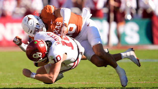 Texas Longhorns defensive back Michael Taaffe