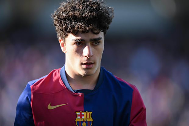 Jan Virgili in action for Barcelona.