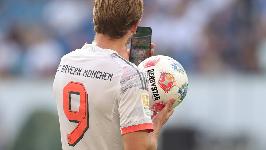 Harry Kane taking a selfie after another hat-trick.