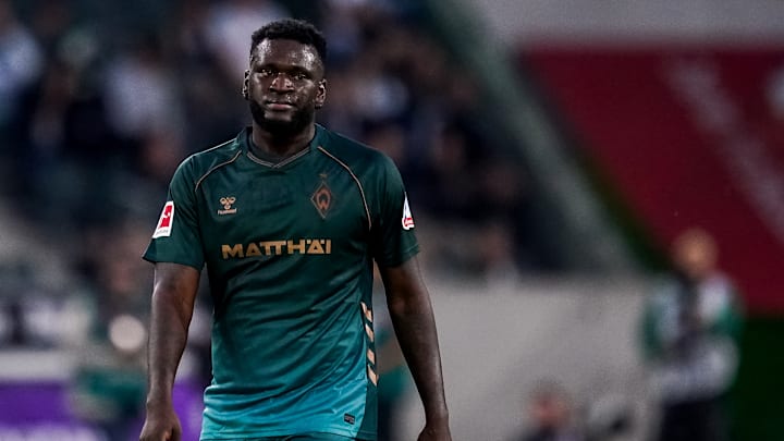 Noch wartet Victor Boniface auf seinen ersten Treffer für Werder Bremen. 