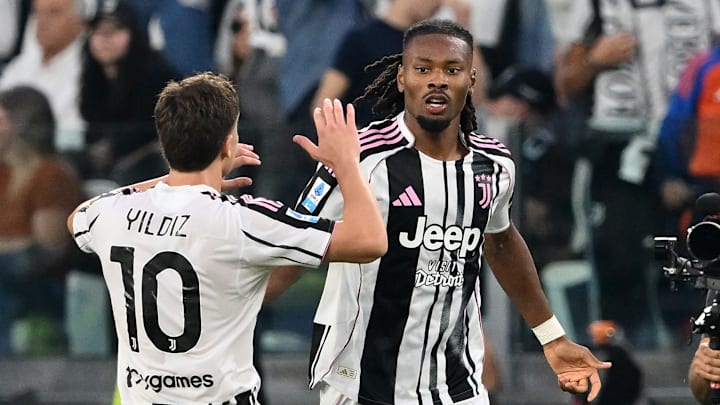 Juve's attacking duo of Kenan Yildiz, left, and Khephren Thuram have been scouted by mighty Real Madrid