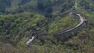 A view of  the Mutianyu Great Wall near Bejing. The Great...