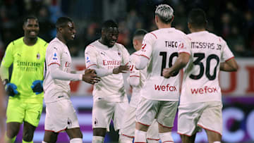 La festa del Milan a Cagliari 