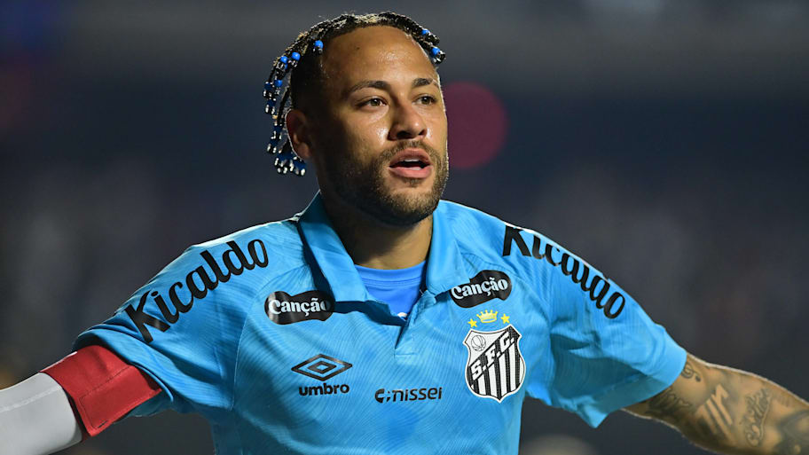 Neymar scored a brace in his most recent game with Santos. | IMAGO/Sports Press Photo