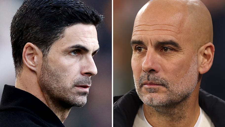Mikel Arteta and Pep Guardiola