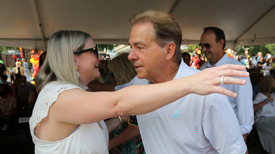 Kristen Saban, daughter of former Alabama coach Nick Saban, says that her father is not returning to coaching amid rumors during SEC media days. | Gary Cosby Jr. via Imagn Content Services, LLC