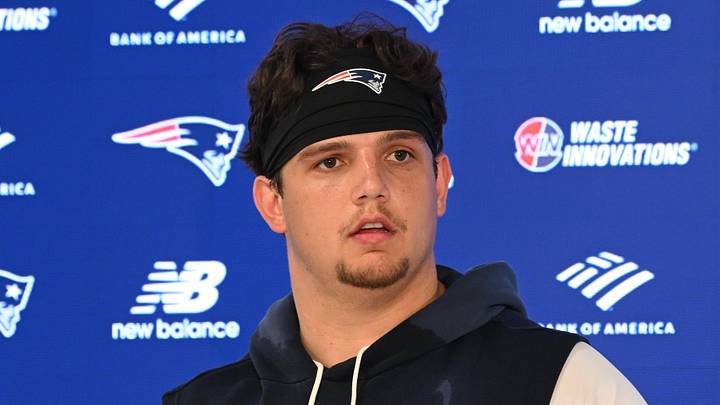 New England Patriots offensive tackle Will Campbell (66).