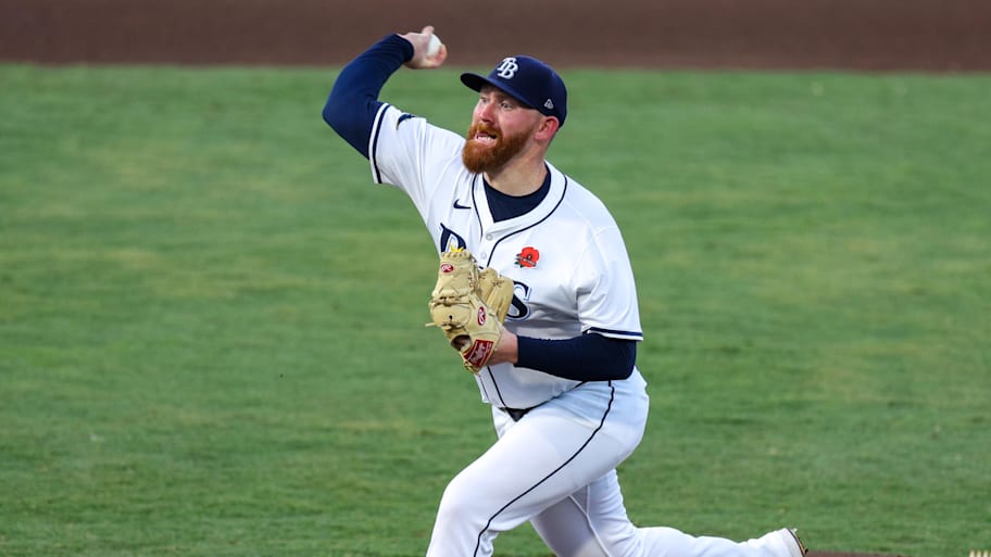 Tampa Bay Rays starting pitcher Zack Littell