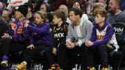 Nov 5, 2023; Detroit, Michigan, USA;  Phoenix Suns owner Mat Ishbia on the sideline during the game