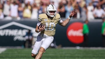 Georgia Tech's Haynes King was named ACC Quarterback of the Week after recording 394 yards of total offense and five touchdowns.