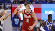 Utah Utes forward Jake Wahlin. 