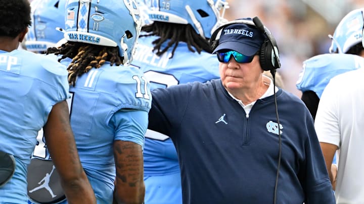 UNC football head coach Mack Brown