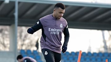 Kylian Mbappé à l'entrainement du Real Madrid Kylian Mbappé à l'entrainement du Real Madrid