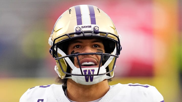 Washington wide receiver Denzel Boston