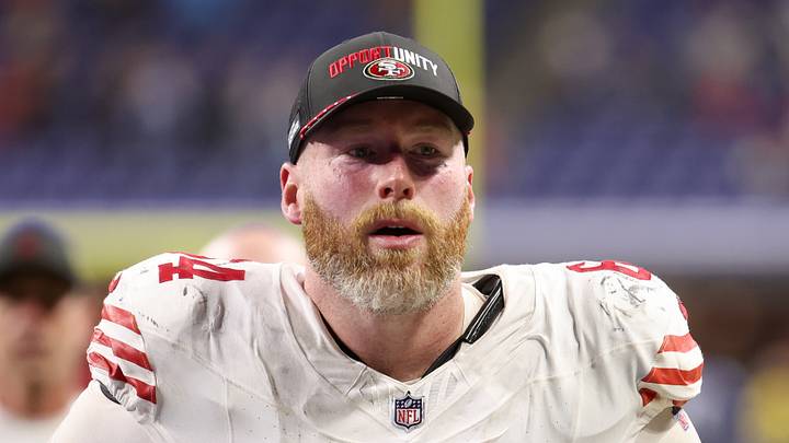 San Francisco 49ers center Jake Brendel (64)
