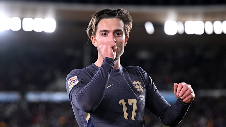 Jack Grealish sucking his thumb.
