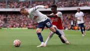 Maddison spun away from Saka leading to Tottenham's first equaliser at Arsenal