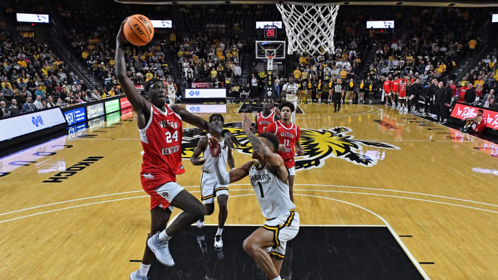 Nov 9, 2023; Wichita, Kansas, USA;  Western Kentucky Hilltoppers forward Tyrone Marshall Jr. (24)