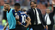 Simone Inzaghi e Lautaro Martinez