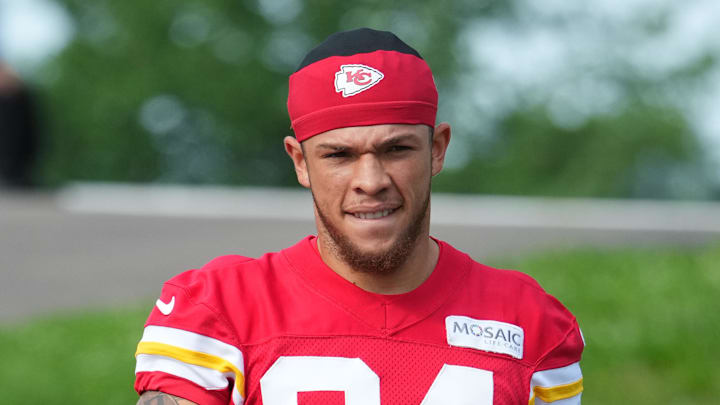 Chiefs wide receiver Skyy Moore attends training camp. Chiefs wide receiver Skyy Moore attends training camp.