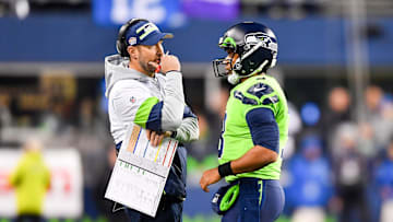 Brian Schottenheimer with the Seattle Seahawks