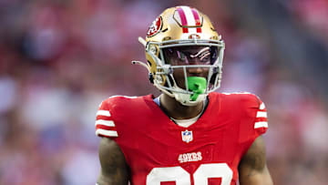 Dec 17, 2023; Glendale, Arizona, USA; San Francisco 49ers cornerback Darrell Luter (28) against the Arizona Cardinals at State Farm Stadium. Mandatory Credit: Mark J. Rebilas-USA TODAY Sports