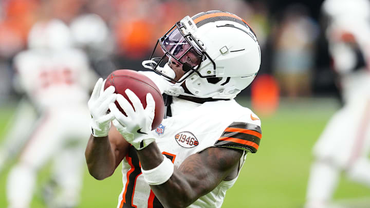 James Proche II of the Browns returns a punt.