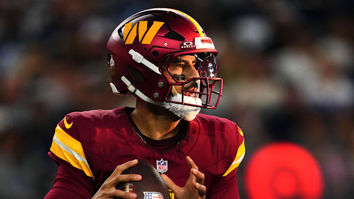 Washington Commanders quarterback Marcus Mariota