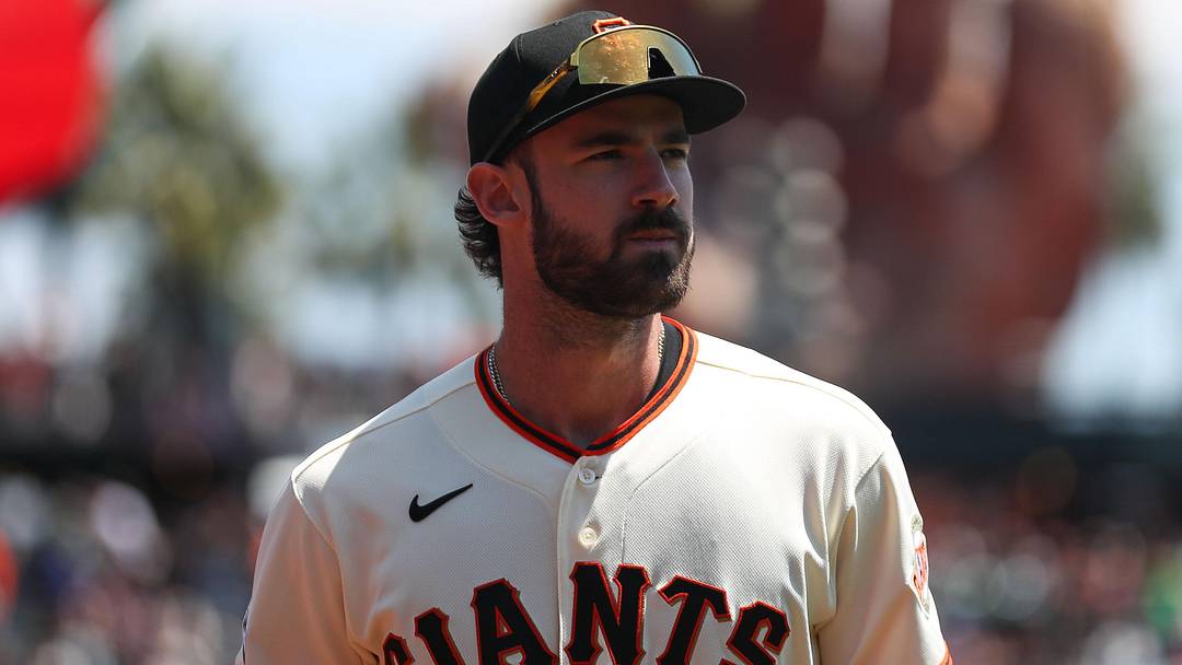 May 6, 2026; San Francisco, California, USA; San Francisco Giants designated hitter Bryce Eldridge (8) looks on before a baseball game against the San Diego Padres at Oracle Park. Mandatory Credit: Scott Marshall-Imagn Images May 6, 2026; San Francisco, California, USA; San Francisco Giants designated hitter Bryce Eldridge (8) looks on before a baseball game against the San Diego Padres at Oracle Park. Mandatory Credit: Scott Marshall-Imagn Images